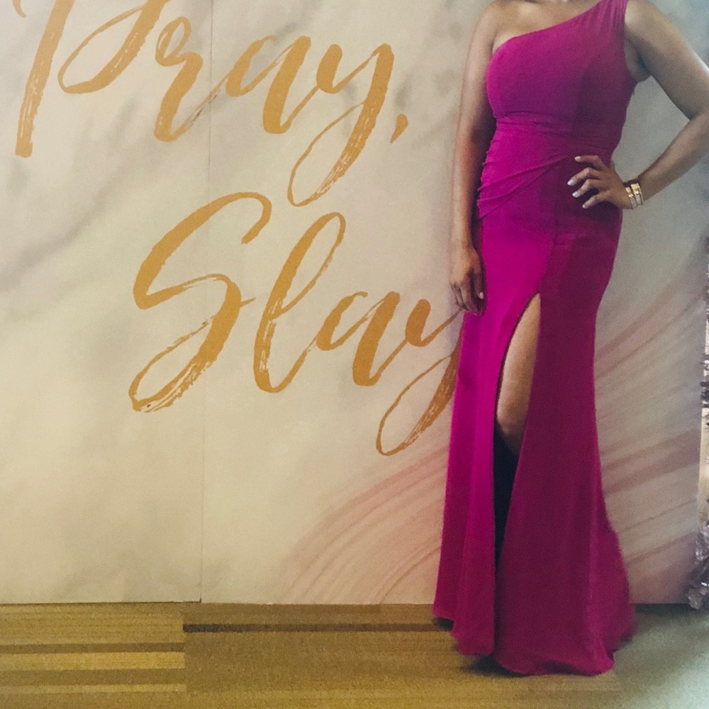 NBD Formal One Shoulder Maxi Dress